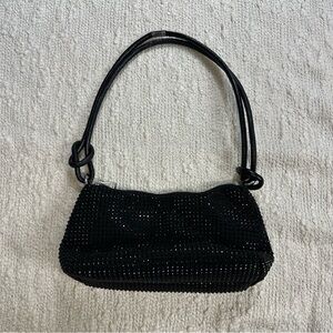 Black Sparkly Beaded Women's Bag